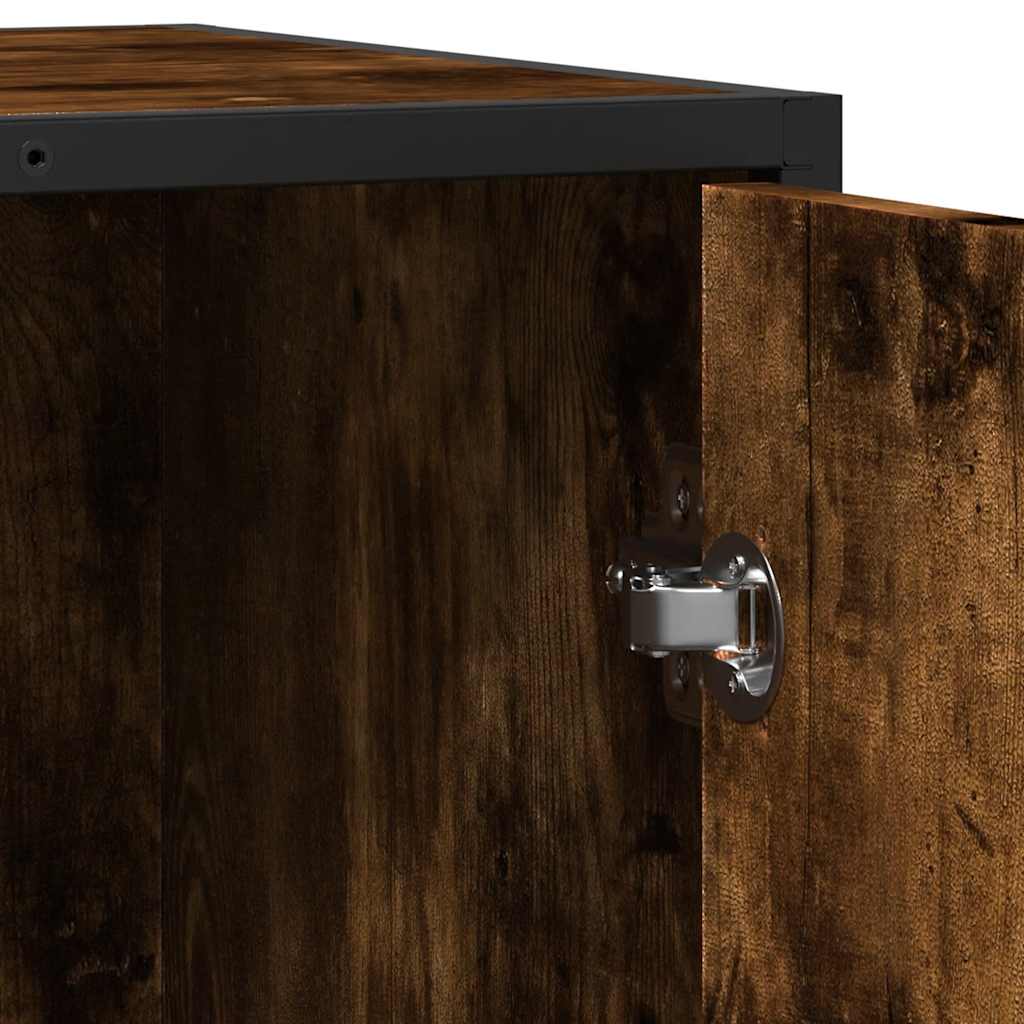 Dressoir 62x35x76 cm bewerkt hout gerookt eikenkleurig is nu te koop bij PeponiXL, paradijselijk wonen!