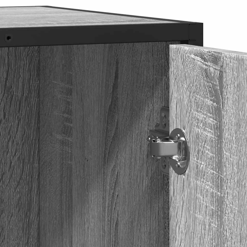 Dressoir 62x35x76 cm bewerkt hout grijs sonoma eikenkleurig is nu te koop bij PeponiXL, paradijselijk wonen!