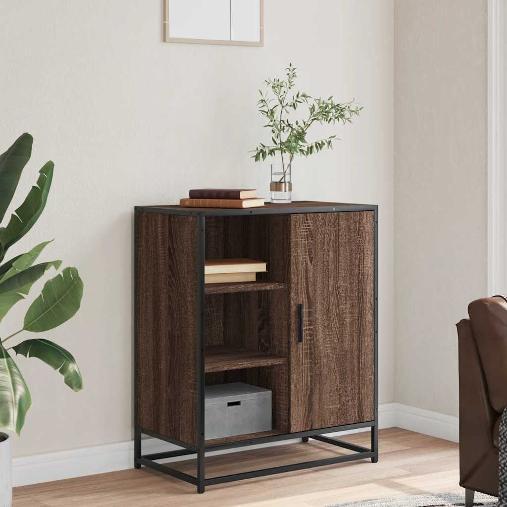 Dressoir 62x35x76 cm bewerkt hout bruin eikenkleur is nu te koop bij PeponiXL, paradijselijk wonen!
