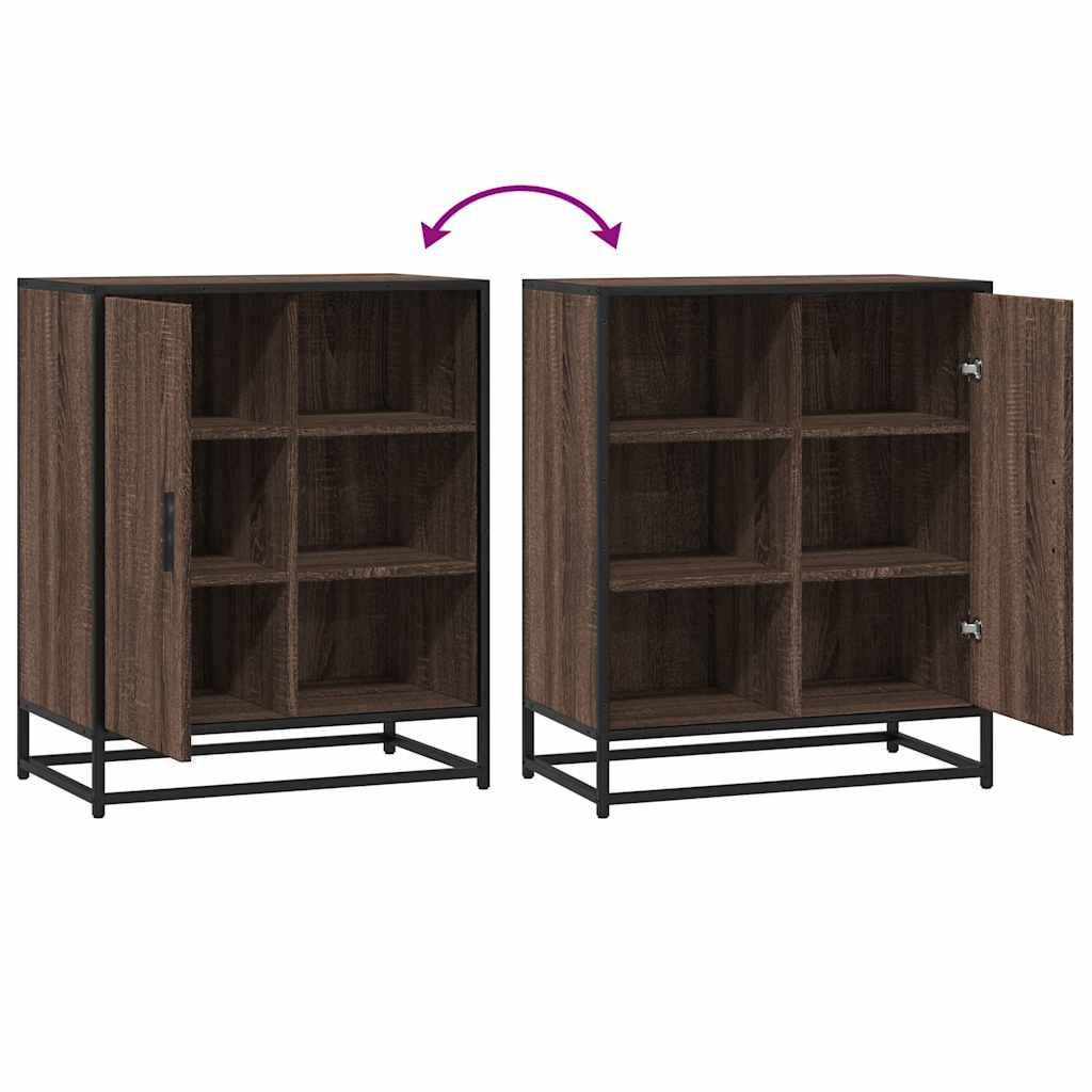 Dressoir 62x35x76 cm bewerkt hout bruin eikenkleur is nu te koop bij PeponiXL, paradijselijk wonen!