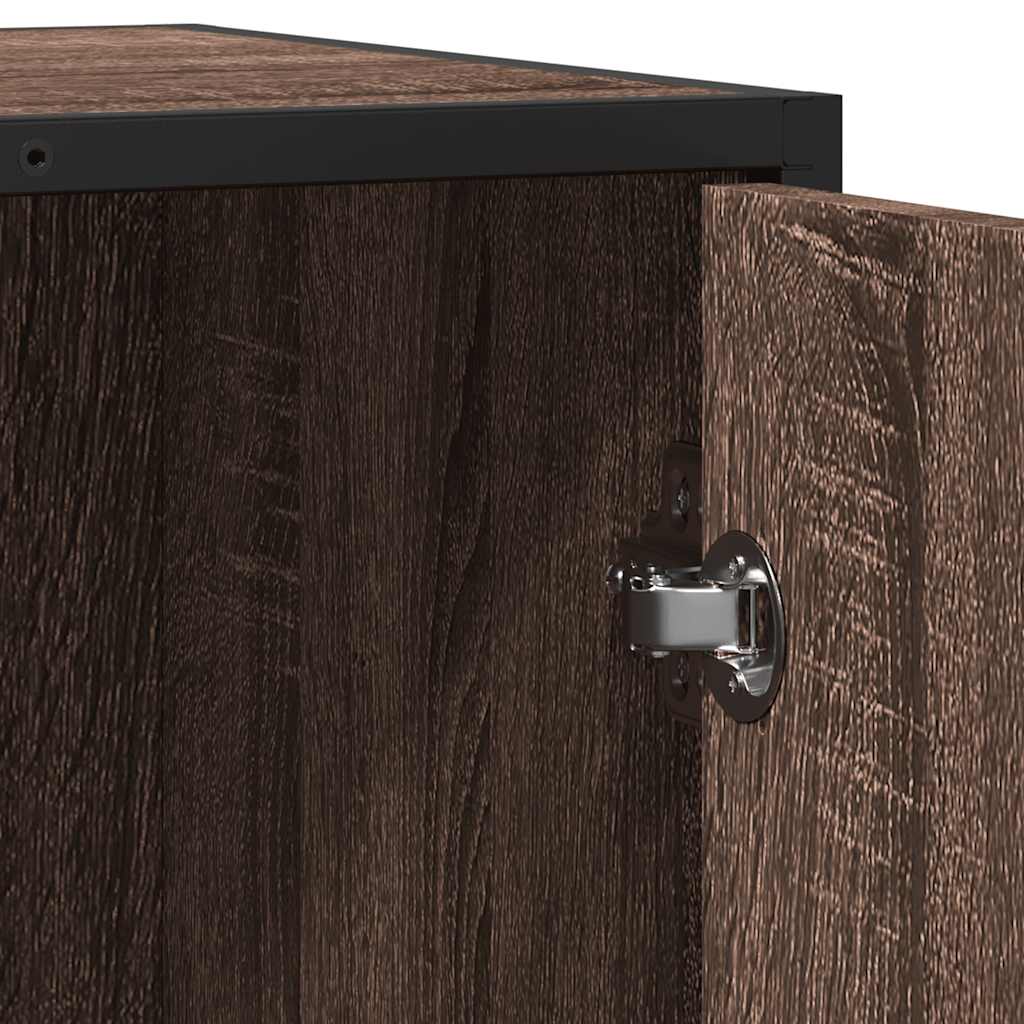 Dressoir 62x35x76 cm bewerkt hout bruin eikenkleur is nu te koop bij PeponiXL, paradijselijk wonen!