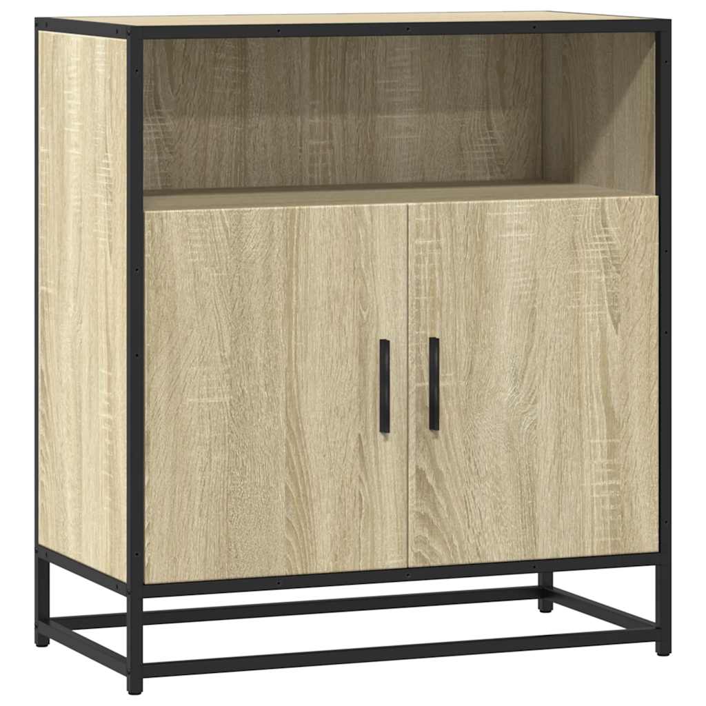 Dressoir 68x35x76 cm bewerkt hout sonoma eikenkleurig is nu te koop bij PeponiXL, paradijselijk wonen!