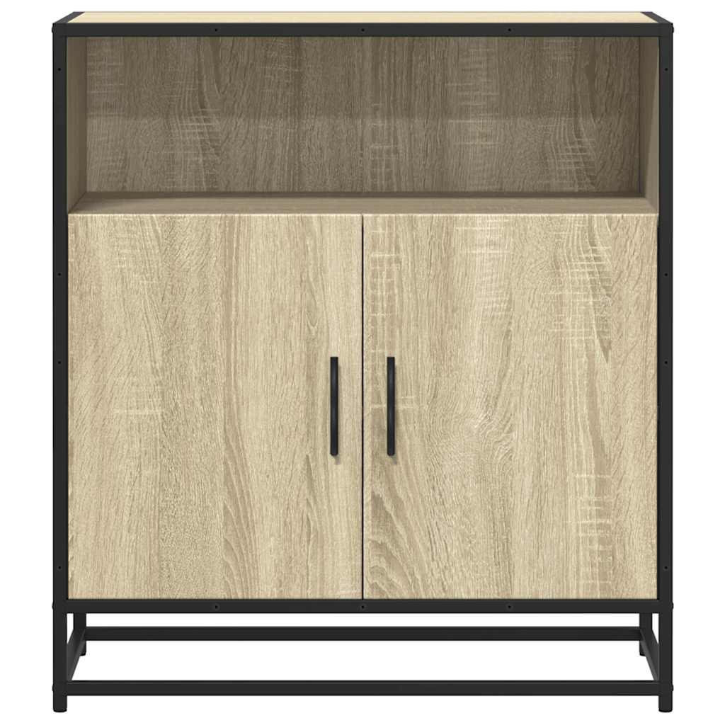Dressoir 68x35x76 cm bewerkt hout sonoma eikenkleurig is nu te koop bij PeponiXL, paradijselijk wonen!