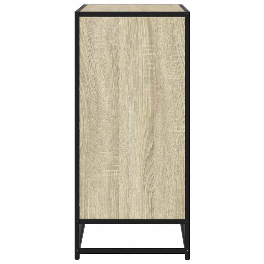 Dressoir 68x35x76 cm bewerkt hout sonoma eikenkleurig is nu te koop bij PeponiXL, paradijselijk wonen!