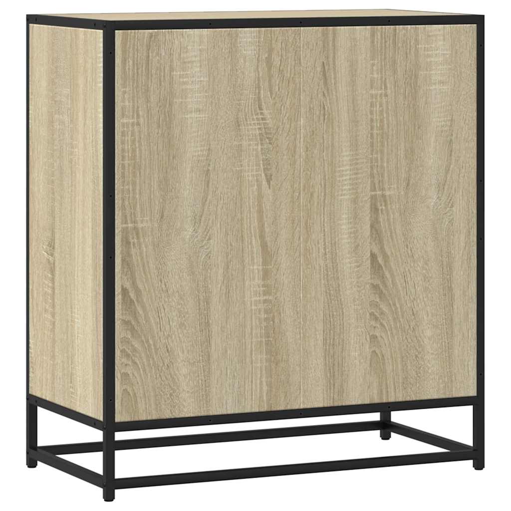 Dressoir 68x35x76 cm bewerkt hout sonoma eikenkleurig is nu te koop bij PeponiXL, paradijselijk wonen!
