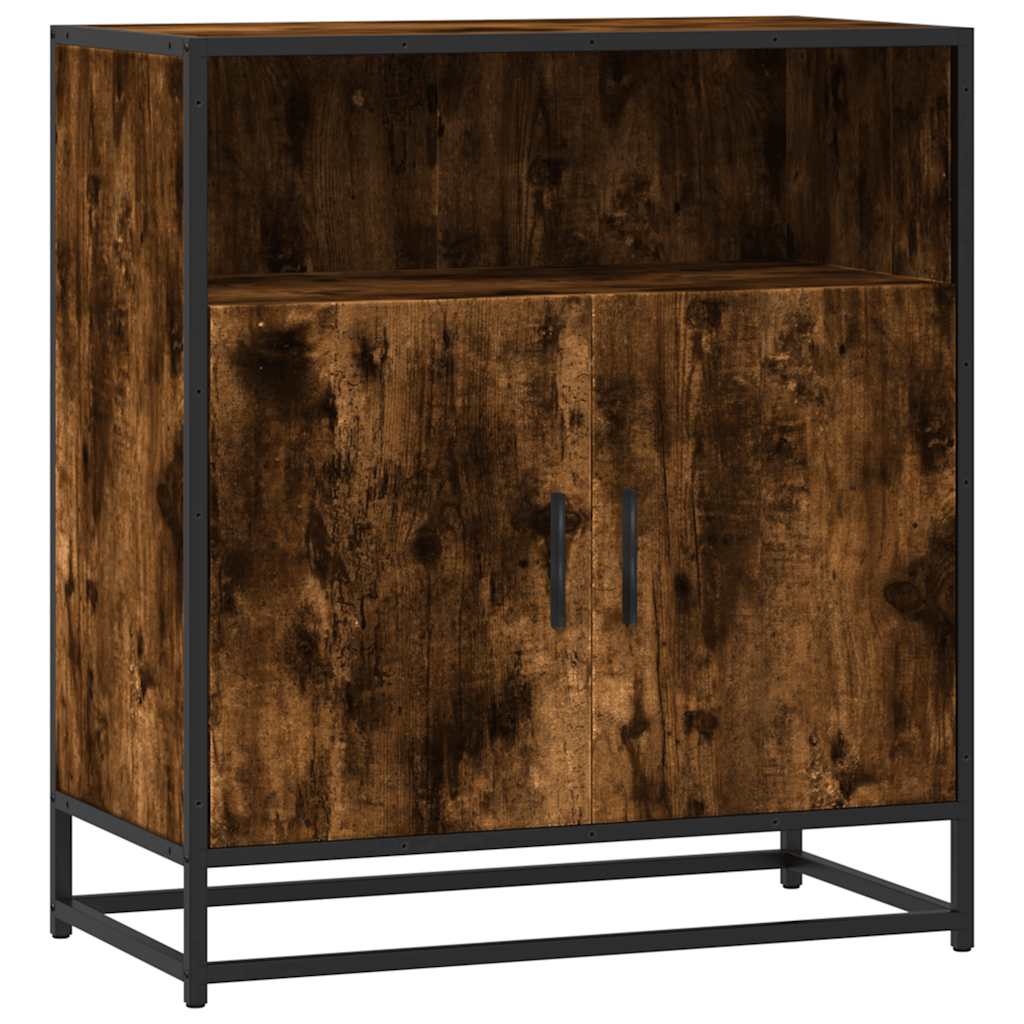 Dressoir 68x35x76 cm bewerkt hout gerookt eikenkleurig is nu te koop bij PeponiXL, paradijselijk wonen!