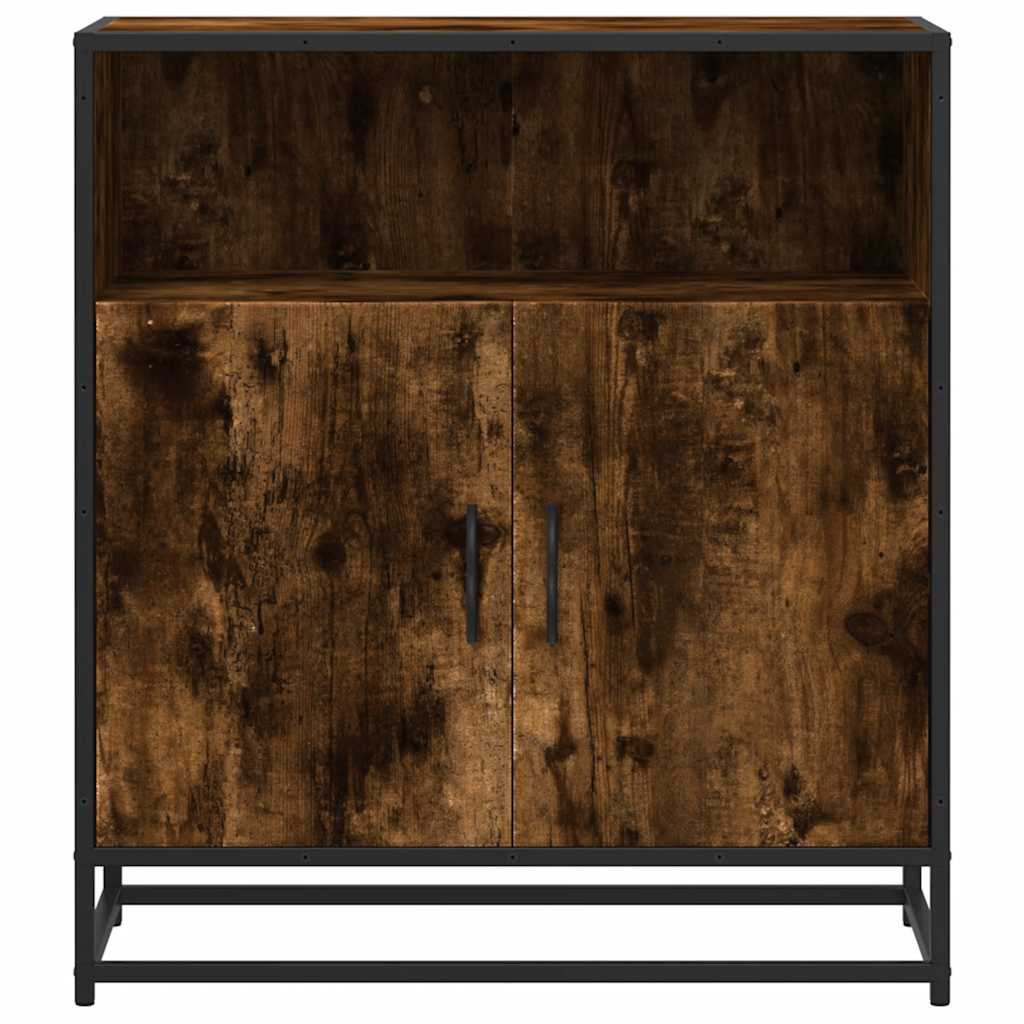 Dressoir 68x35x76 cm bewerkt hout gerookt eikenkleurig is nu te koop bij PeponiXL, paradijselijk wonen!