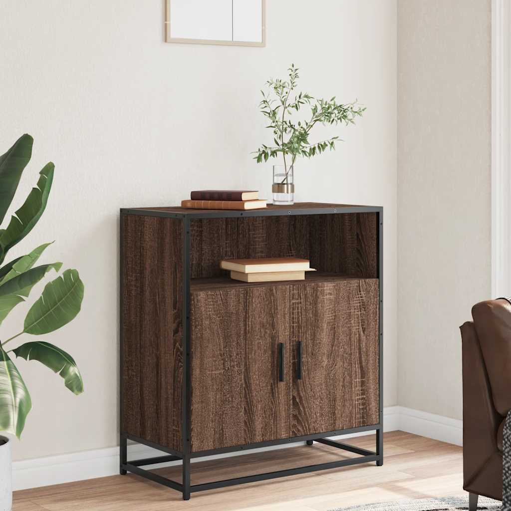 Dressoir 68x35x76 cm bewerkt hout bruin eikenkleur is nu te koop bij PeponiXL, paradijselijk wonen!