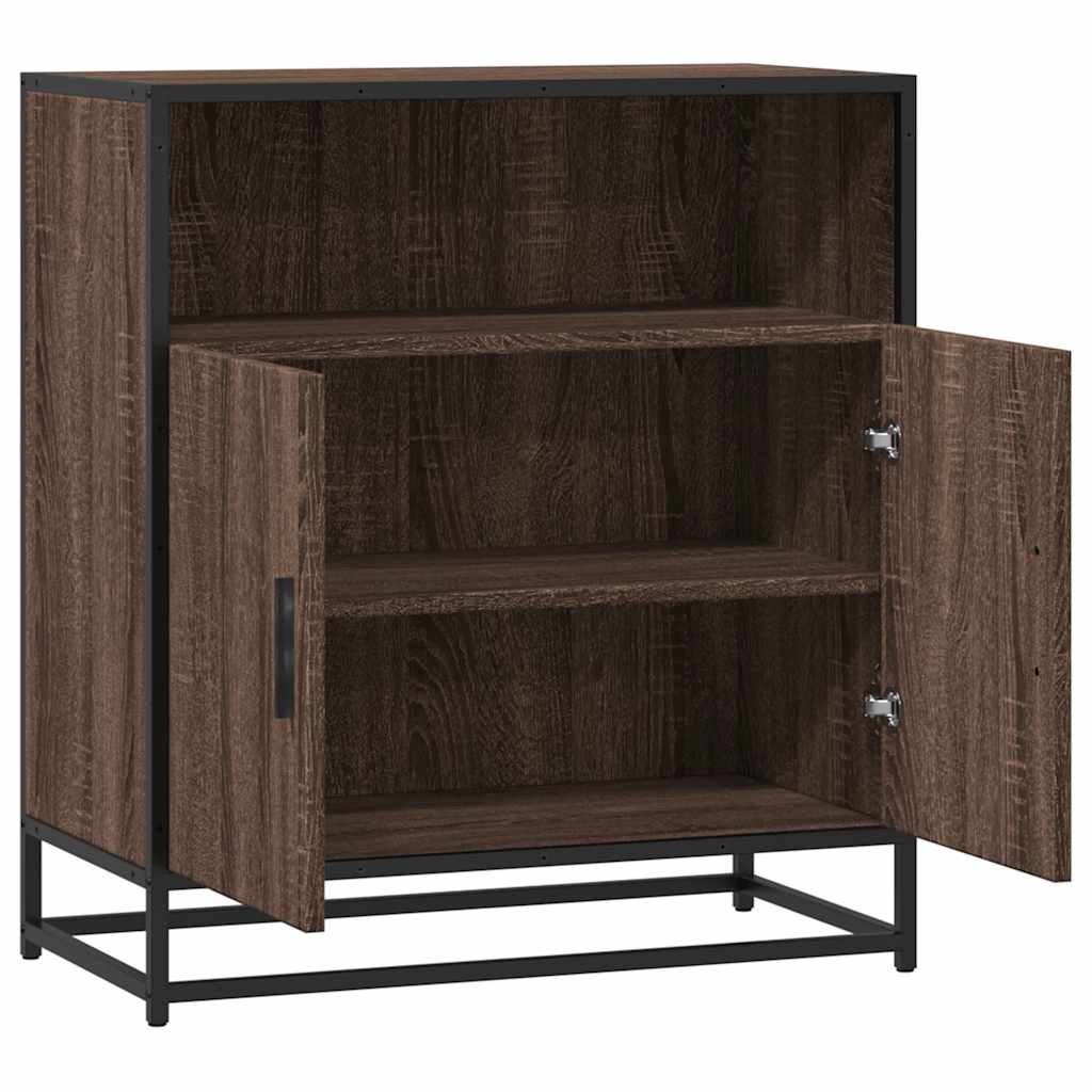 Dressoir 68x35x76 cm bewerkt hout bruin eikenkleur is nu te koop bij PeponiXL, paradijselijk wonen!