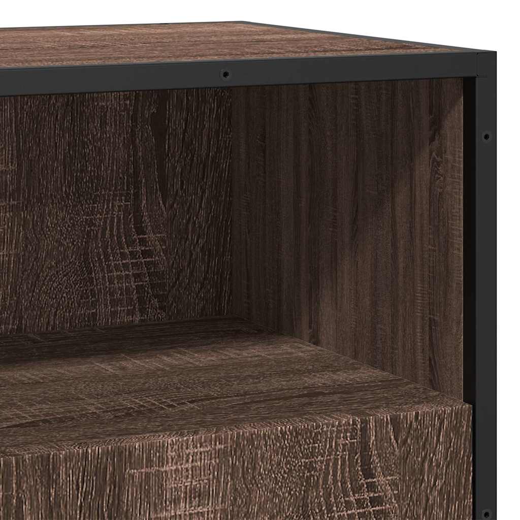 Dressoir 68x35x76 cm bewerkt hout bruin eikenkleur is nu te koop bij PeponiXL, paradijselijk wonen!