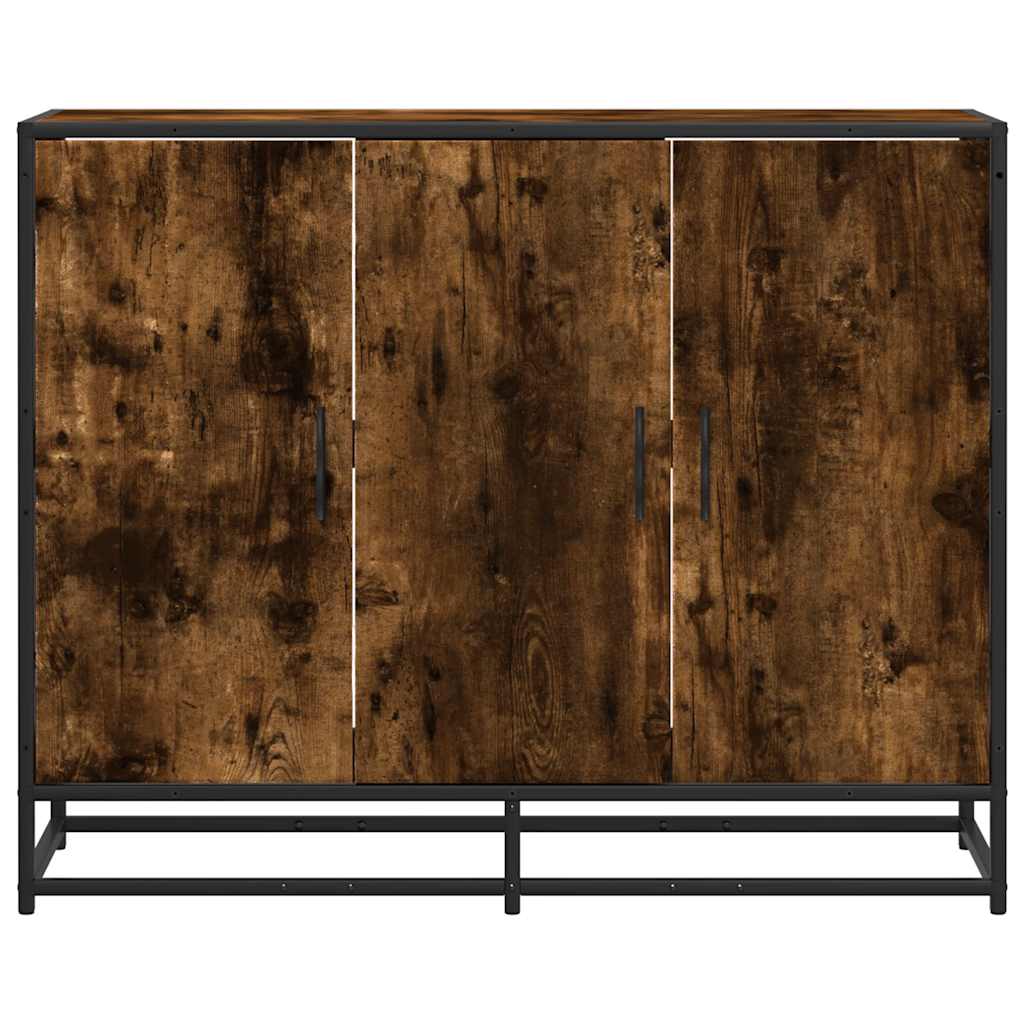 Dressoir 94x35x76 cm bewerkt hout gerookt eikenkleurig is nu te koop bij PeponiXL, paradijselijk wonen!