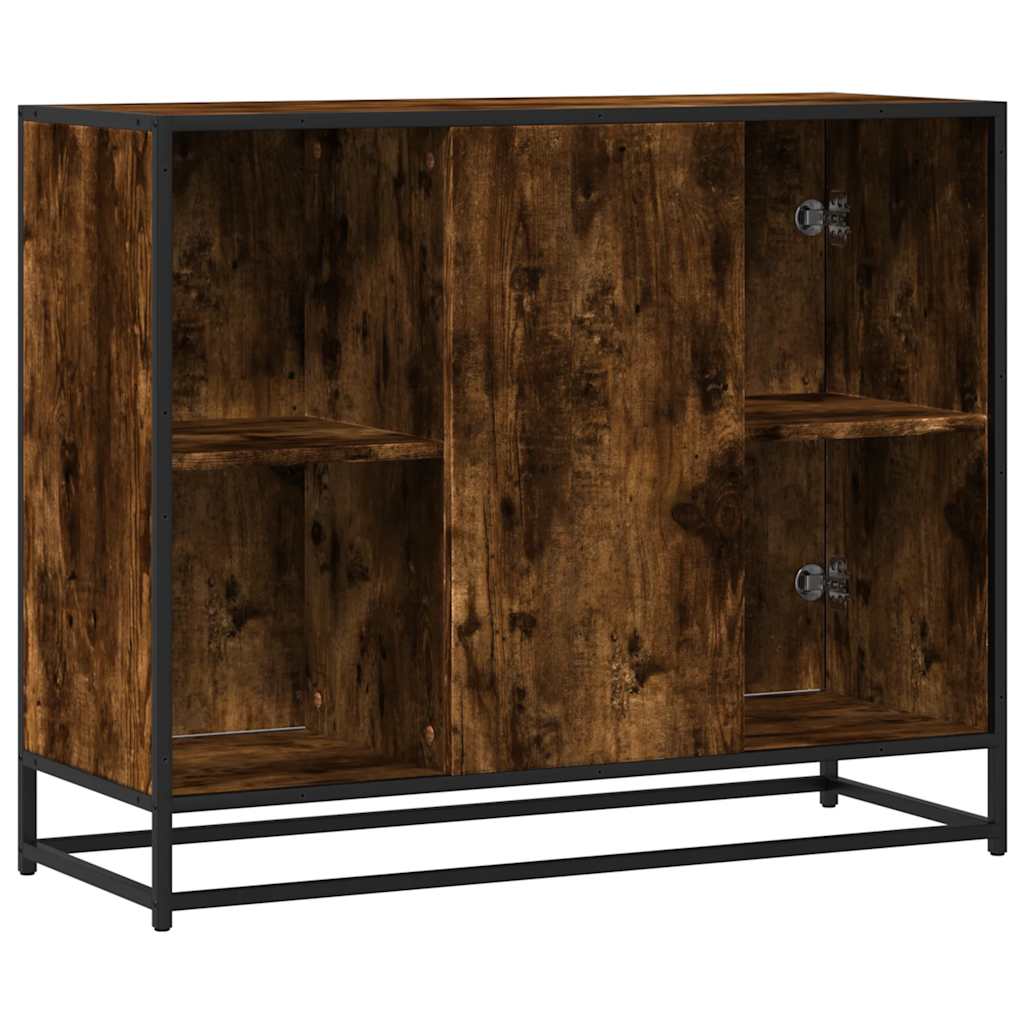 Dressoir 92x35x76 cm bewerkt hout gerookt eikenkleurig is nu te koop bij PeponiXL, paradijselijk wonen!