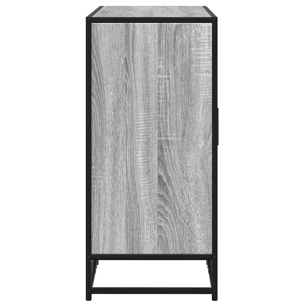 Dressoir 92x35x76 cm bewerkt hout grijs sonoma eikenkleurig is nu te koop bij PeponiXL, paradijselijk wonen!