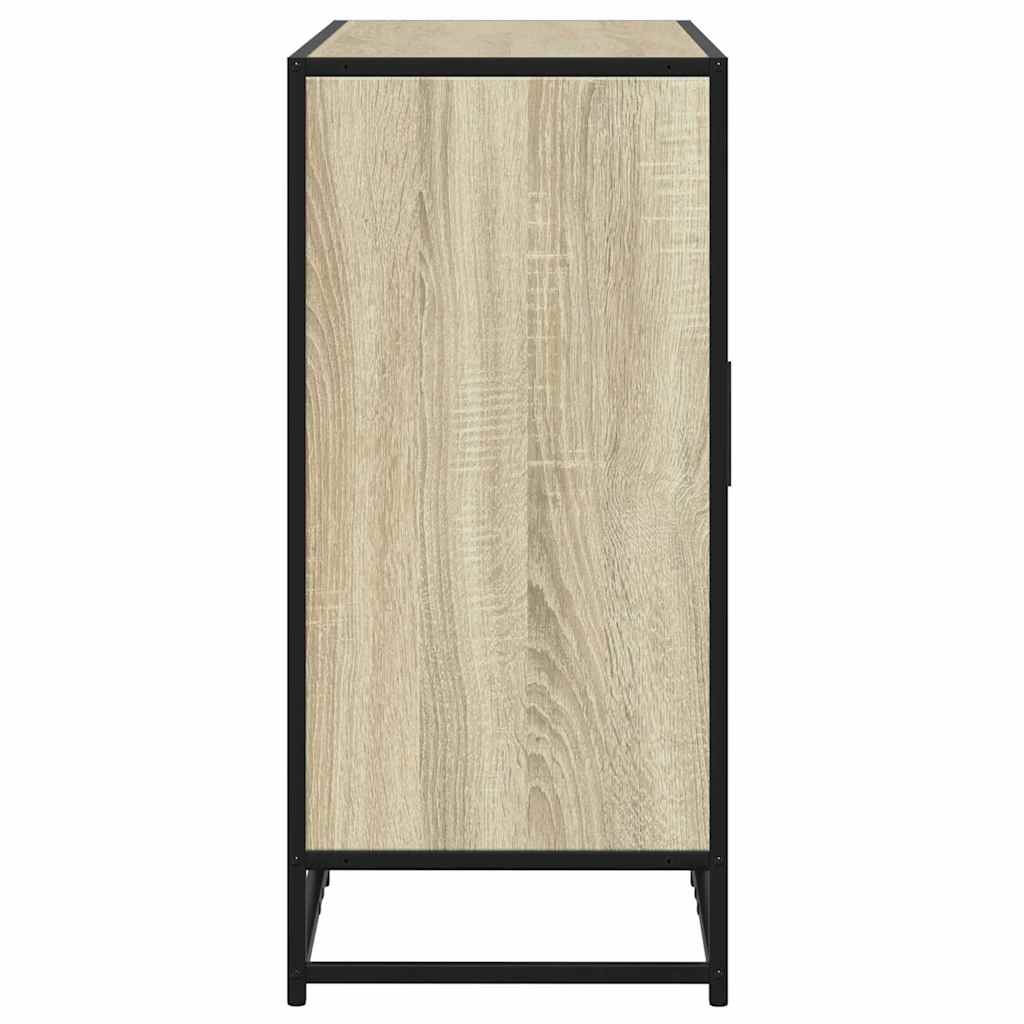 Dressoir 92x35x76 cm bewerkt hout sonoma eikenkleurig is nu te koop bij PeponiXL, paradijselijk wonen!