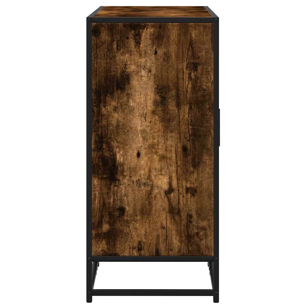 Dressoir 92x35x76 cm bewerkt hout gerookt eikenkleurig is nu te koop bij PeponiXL, paradijselijk wonen!