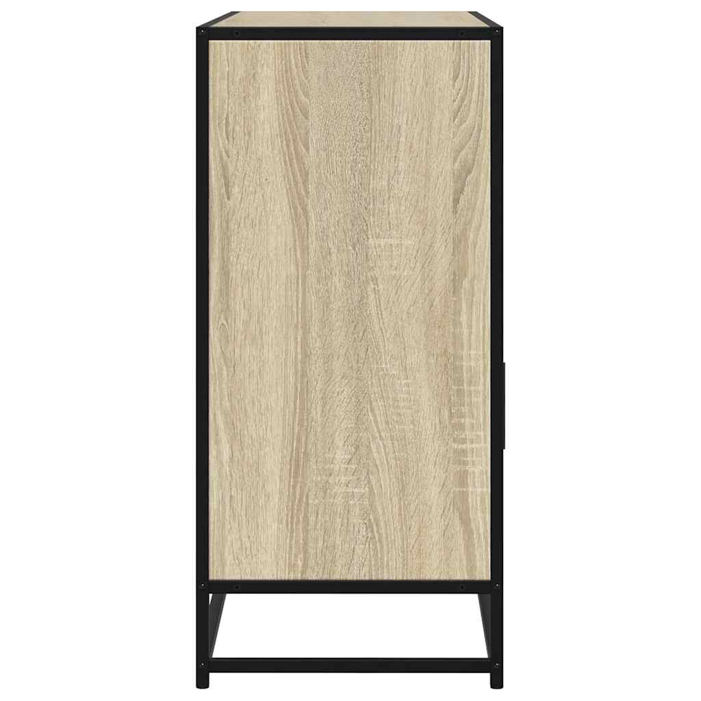 Dressoir 100x35x76 cm bewerkt hout sonoma eikenkleurig is nu te koop bij PeponiXL, paradijselijk wonen!