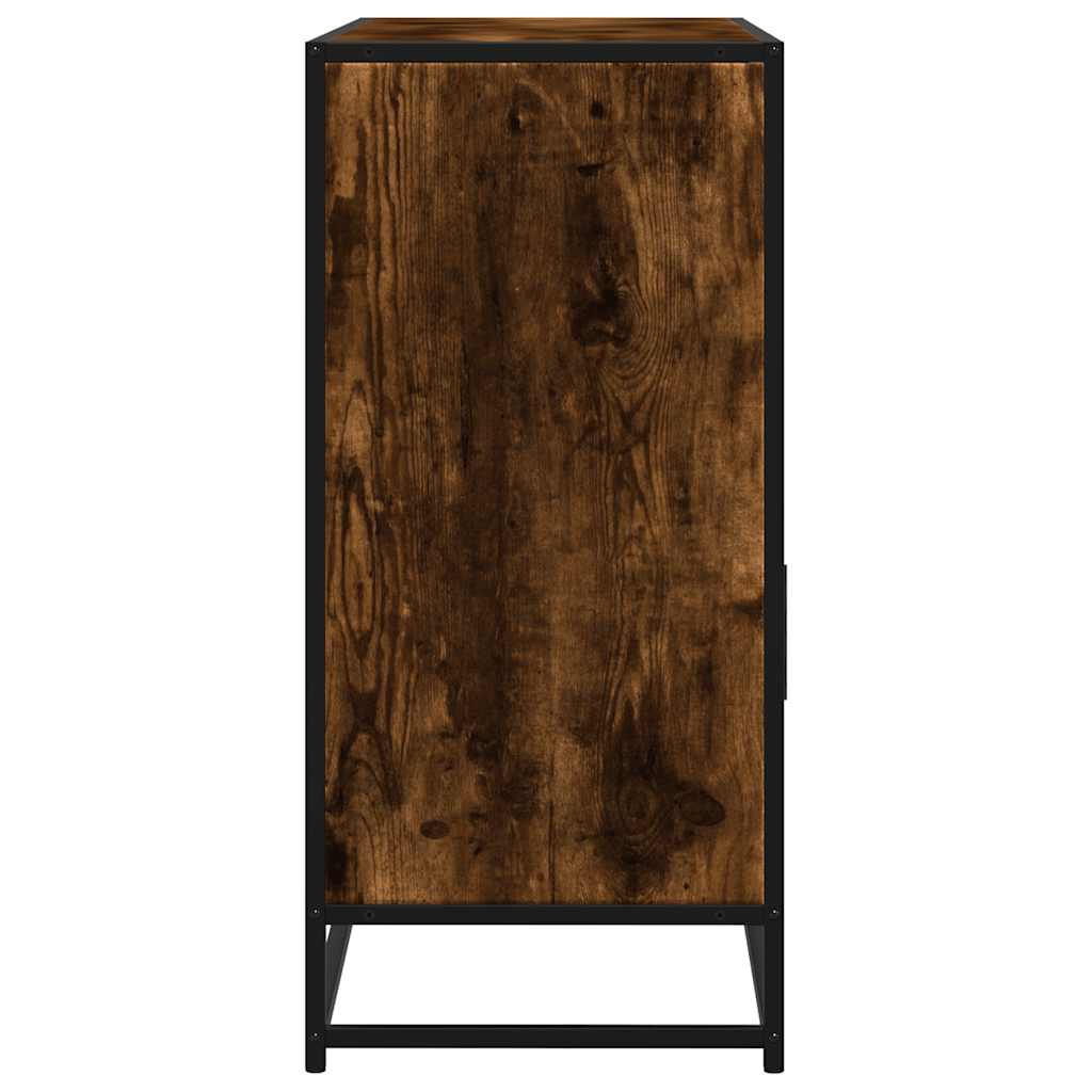 Dressoir 100x35x76 cm bewerkt hout gerookt eikenkleurig is nu te koop bij PeponiXL, paradijselijk wonen!