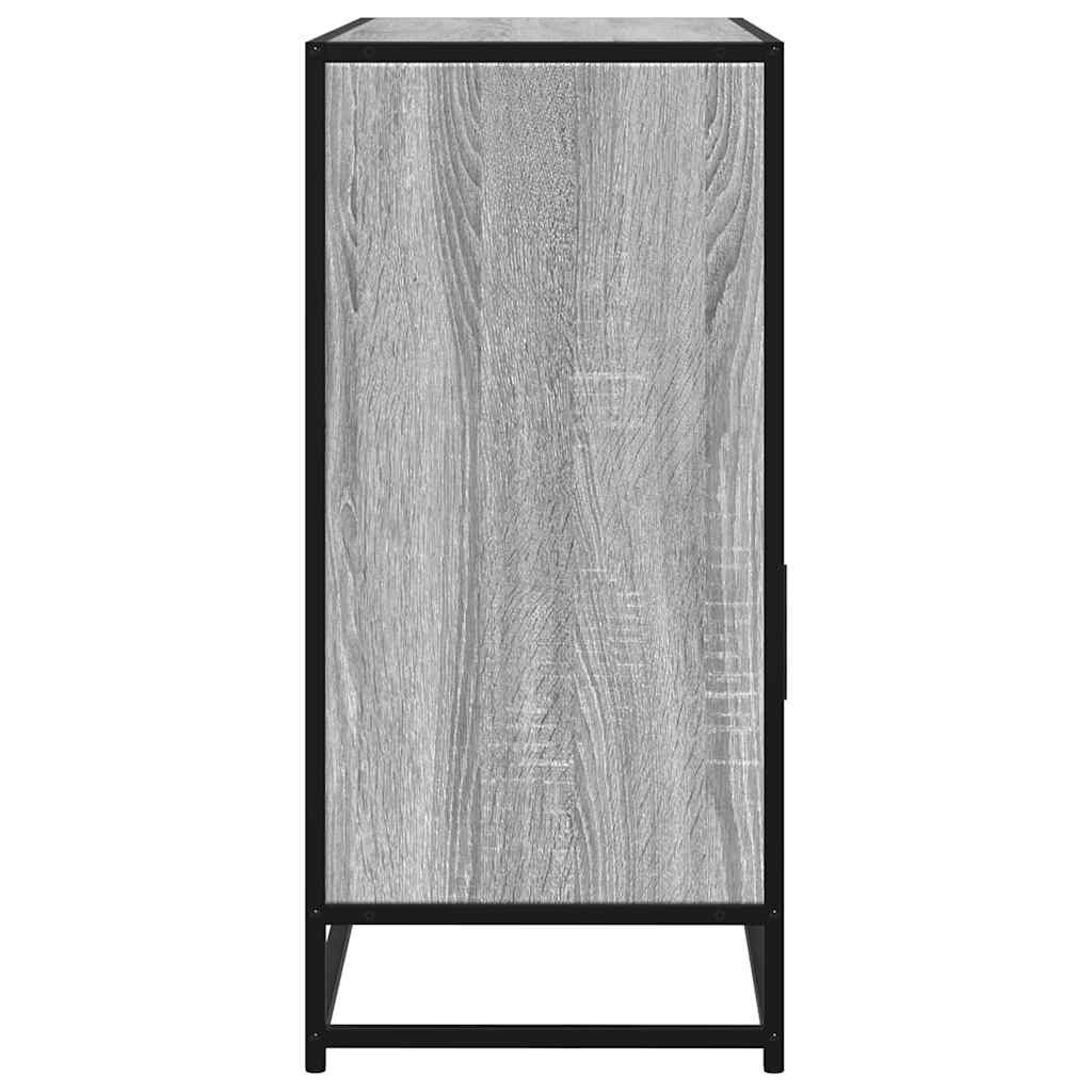 Dressoir 100x35x76 cm bewerkt hout grijs sonoma eikenkleurig is nu te koop bij PeponiXL, paradijselijk wonen!