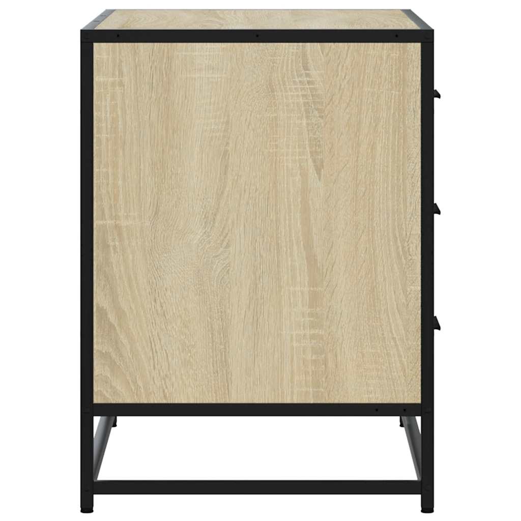 Ladekast 70x41x56 cm bewerkt hout sonoma eikenkleurig is nu te koop bij PeponiXL, paradijselijk wonen!