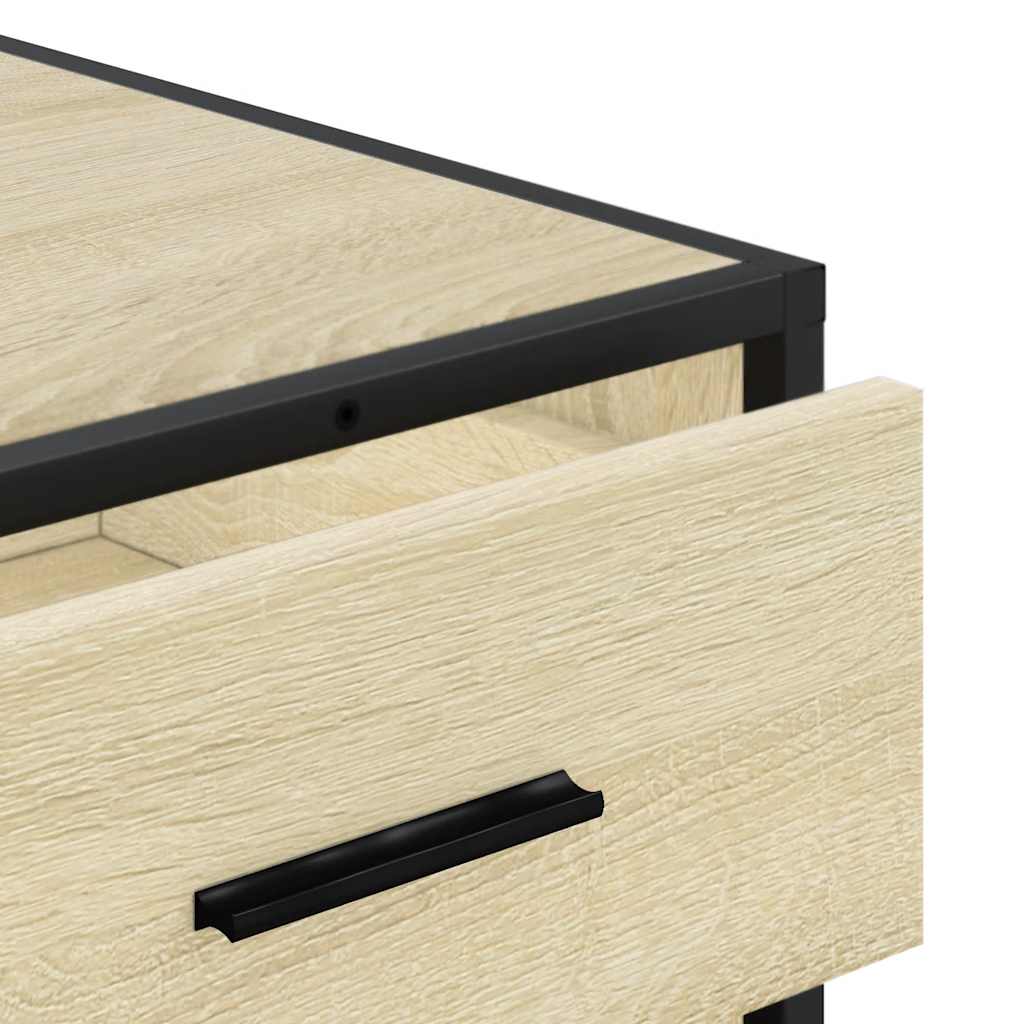 Ladekast 70x41x56 cm bewerkt hout sonoma eikenkleurig is nu te koop bij PeponiXL, paradijselijk wonen!