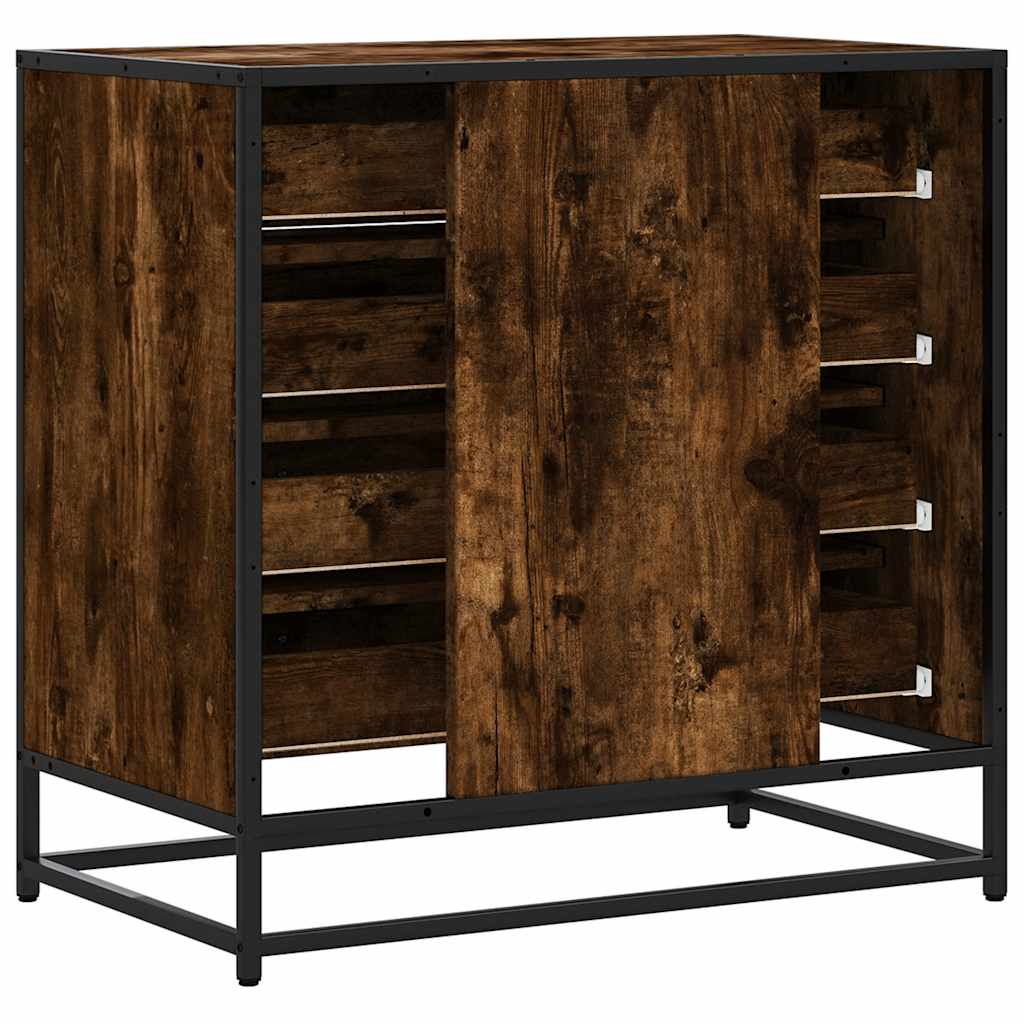 Ladekast 70x41x70 cm bewerkt hout gerookt eikenkleurig is nu te koop bij PeponiXL, paradijselijk wonen!