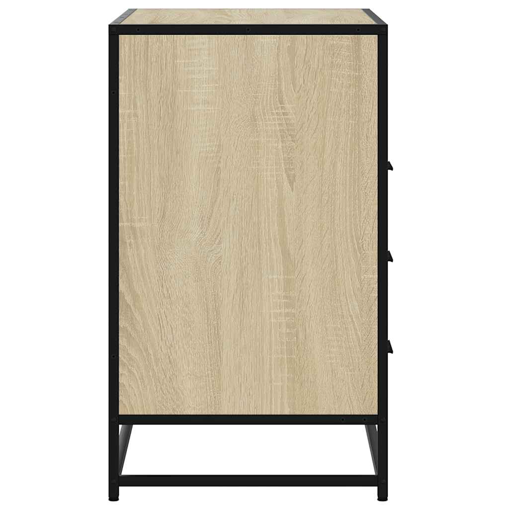 Ladekast 70x41x70 cm bewerkt hout sonoma eikenkleurig is nu te koop bij PeponiXL, paradijselijk wonen!
