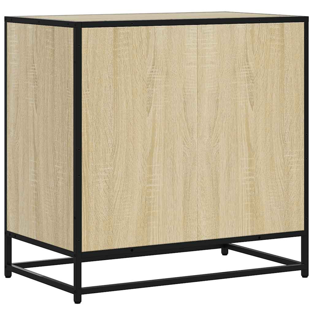 Ladekast 70x41x70 cm bewerkt hout sonoma eikenkleurig is nu te koop bij PeponiXL, paradijselijk wonen!