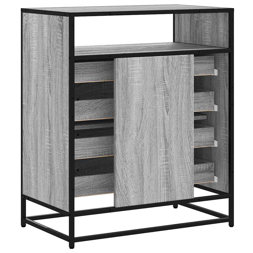 Ladekast 70x41x83,5 cm bewerkt hout grijs sonoma eikenkleurig is nu te koop bij PeponiXL, paradijselijk wonen!