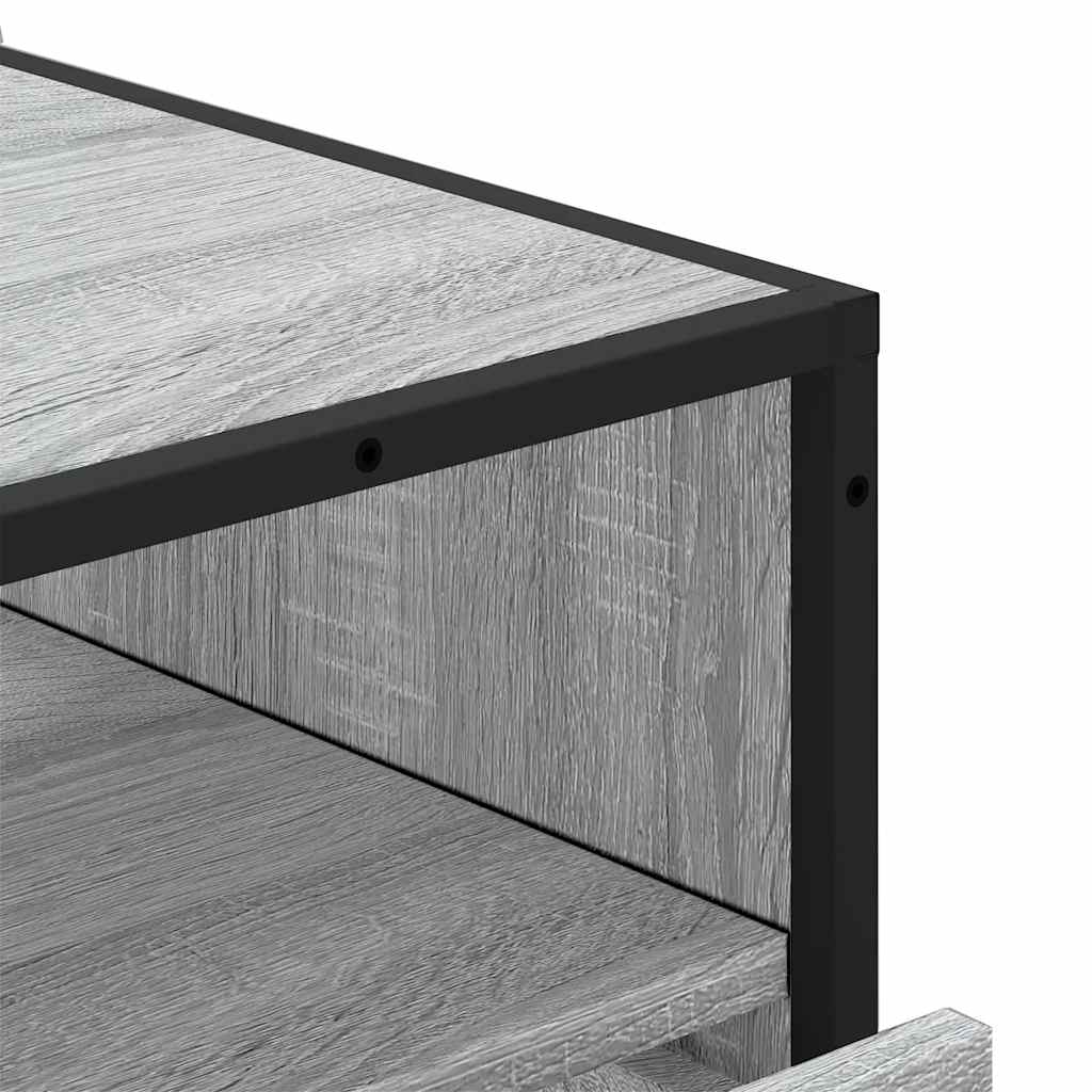 Ladekast 70x41x83,5 cm bewerkt hout grijs sonoma eikenkleurig is nu te koop bij PeponiXL, paradijselijk wonen!