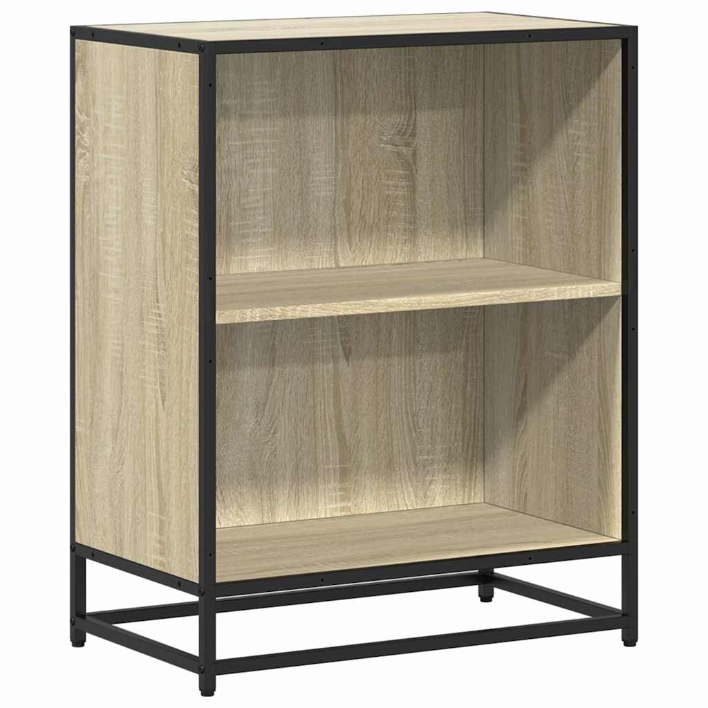 Boekenkast 60x35x76 cm bewerkt hout sonoma eikenkleurig is nu te koop bij PeponiXL, paradijselijk wonen!