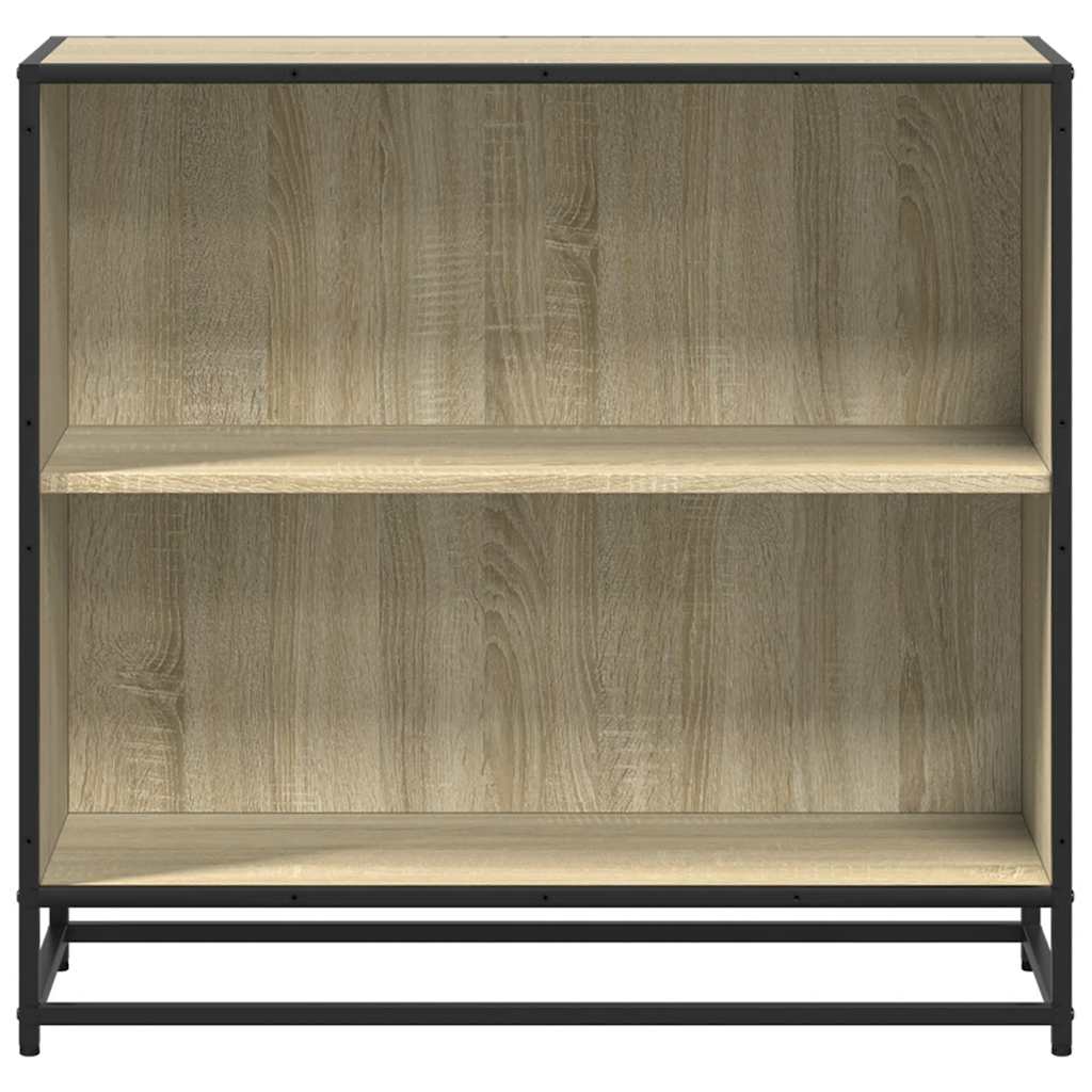 Boekenkast 80,5x35x76 cm bewerkt hout sonoma eikenkleurig is nu te koop bij PeponiXL, paradijselijk wonen!