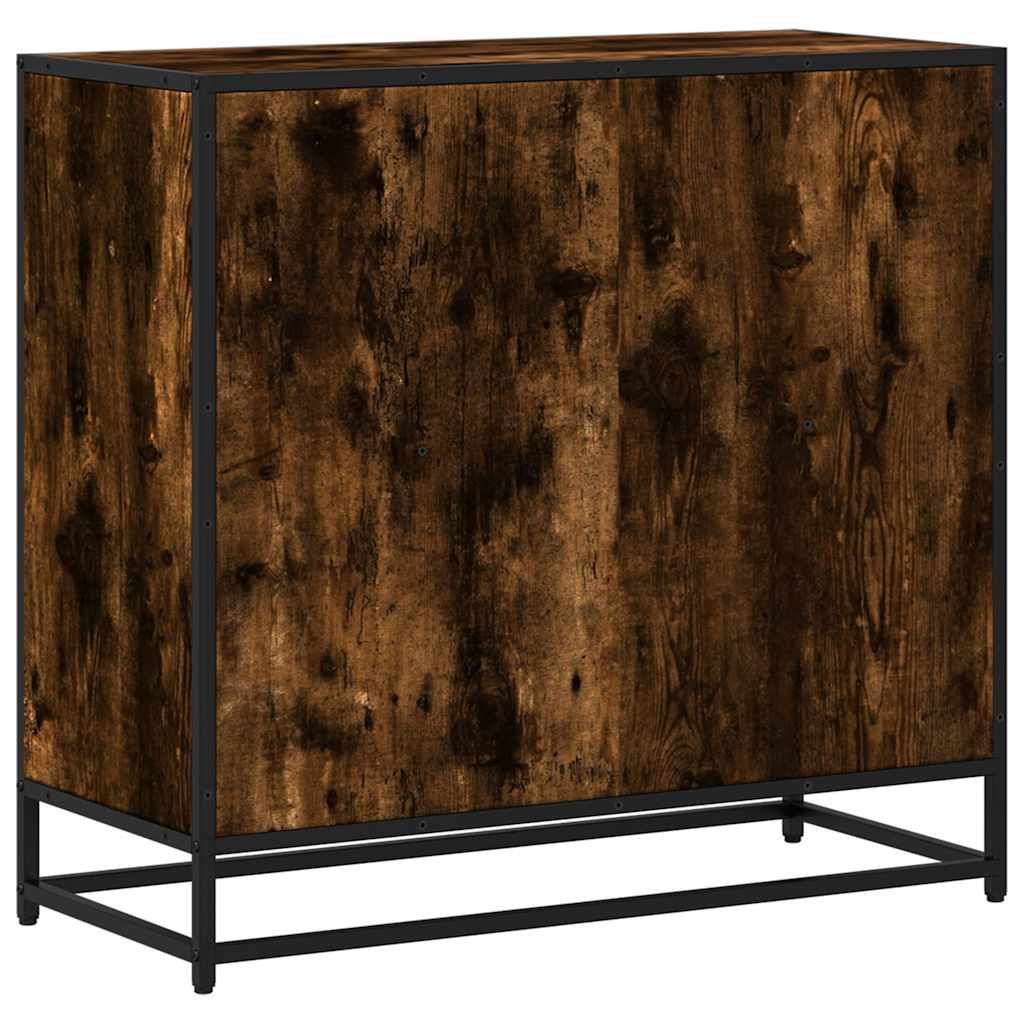 Boekenkast 80,5x35x76 cm bewerkt hout gerookt eikenkleurig is nu te koop bij PeponiXL, paradijselijk wonen!