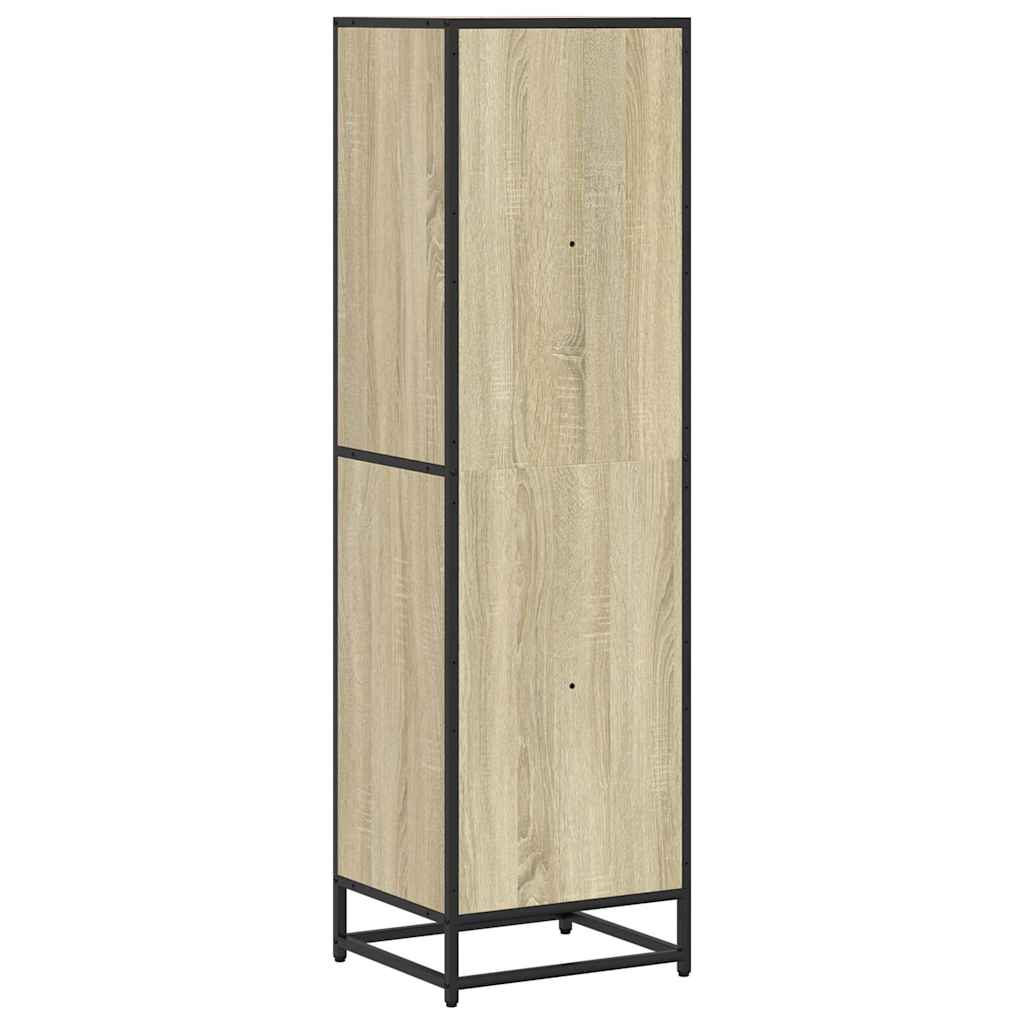 Boekenkast 40x35x139 cm bewerkt hout sonoma eikenkleurig is nu te koop bij PeponiXL, paradijselijk wonen!