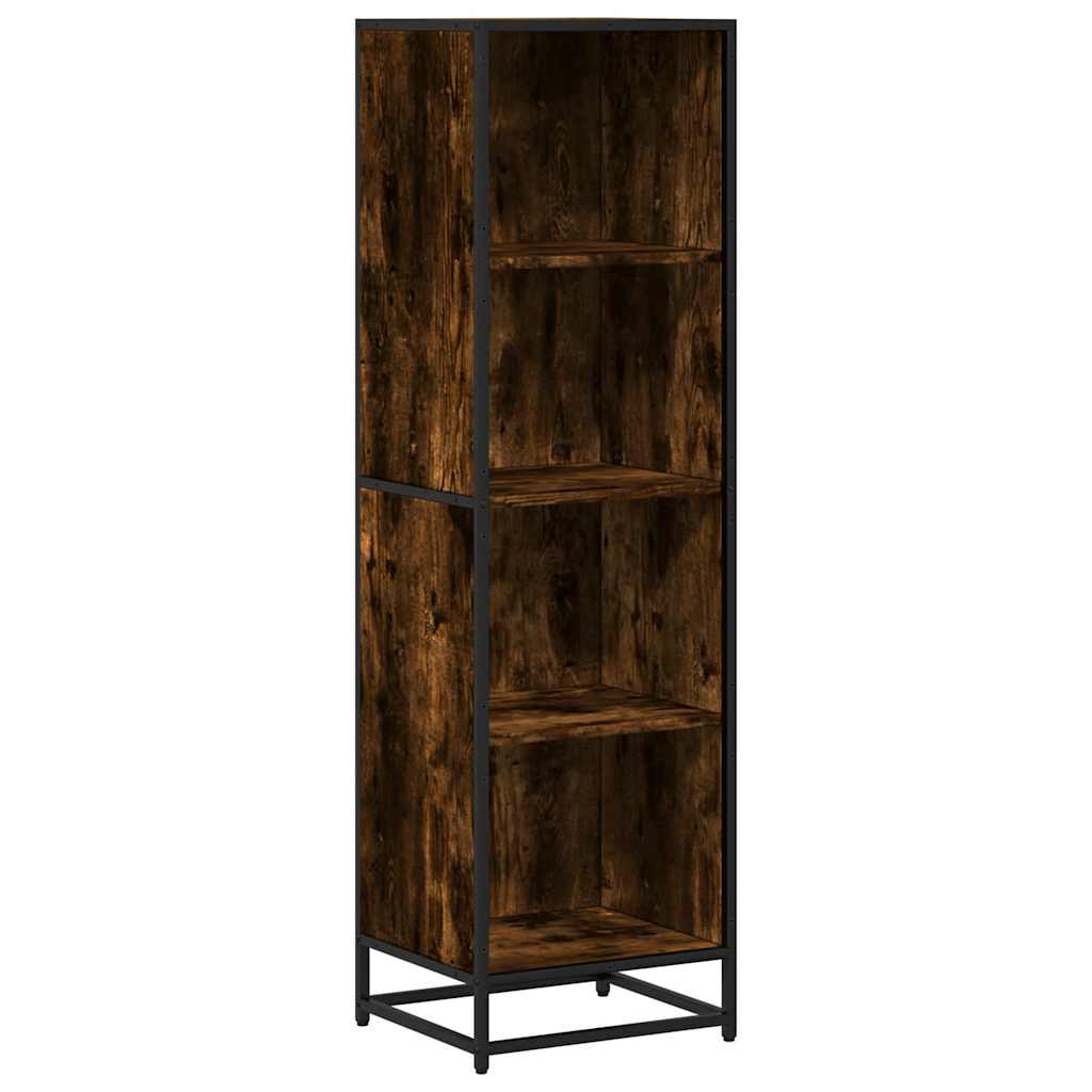 Boekenkast 40x35x139 cm bewerkt hout gerookt eikenkleurig is nu te koop bij PeponiXL, paradijselijk wonen!