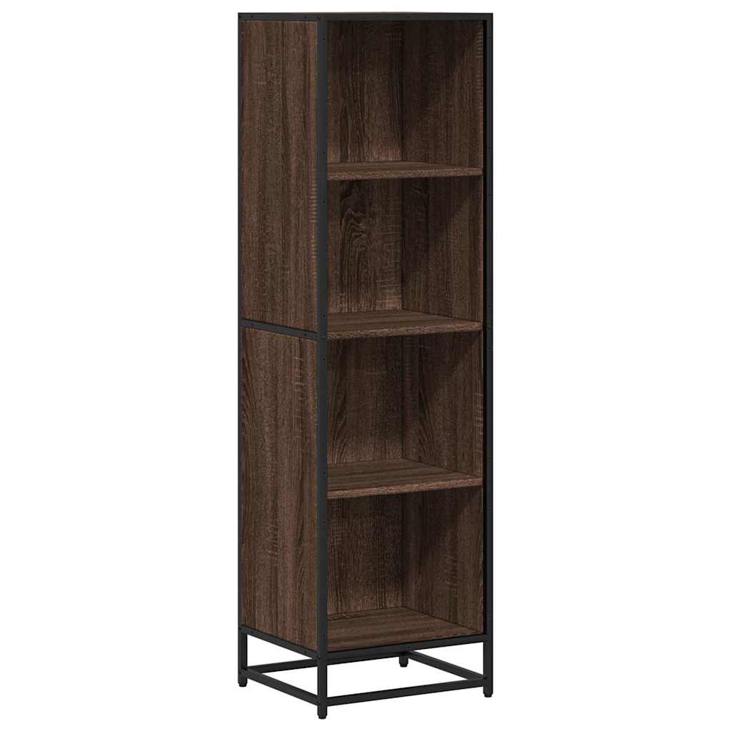 Boekenkast 40x35x139 cm bewerkt hout bruin eikenkleur is nu te koop bij PeponiXL, paradijselijk wonen!