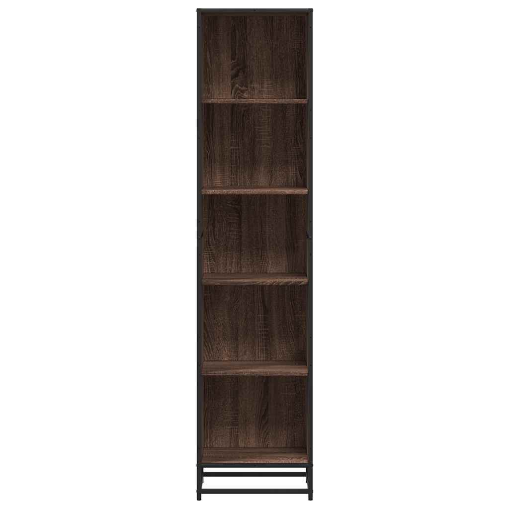 Boekenkast 40x35x170,5 cm bewerkt hout bruin eikenkleur is nu te koop bij PeponiXL, paradijselijk wonen!