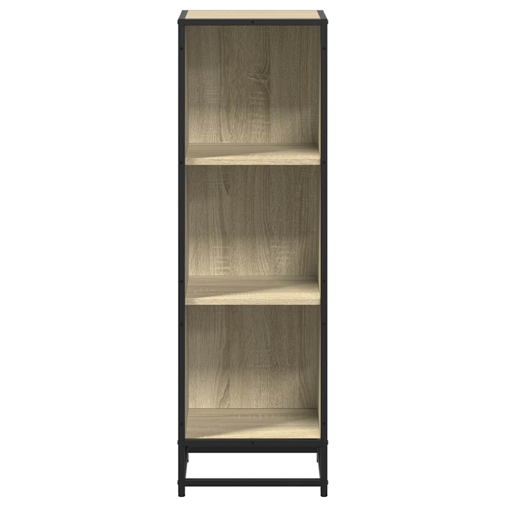 Boekenkast 33,5x33x107,5 cm bewerkt hout sonoma eikenkleurig is nu te koop bij PeponiXL, paradijselijk wonen!