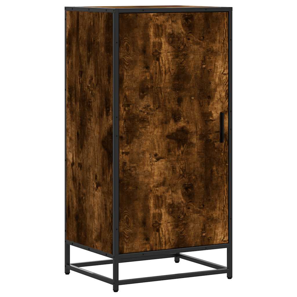 Schoenenrek 48x38x97,5 cm bewerkt hout gerookt eikenkleurig is nu te koop bij PeponiXL, paradijselijk wonen!