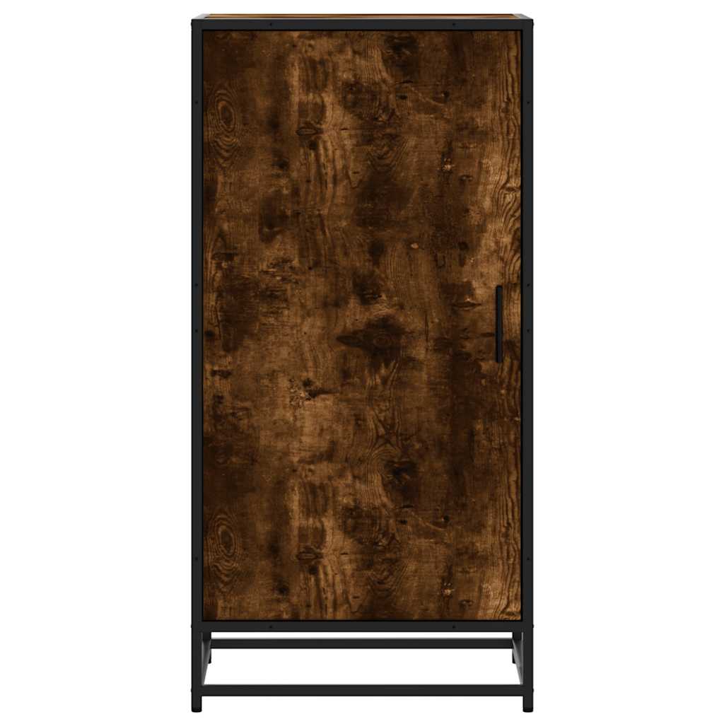Schoenenrek 48x38x97,5 cm bewerkt hout gerookt eikenkleurig is nu te koop bij PeponiXL, paradijselijk wonen!
