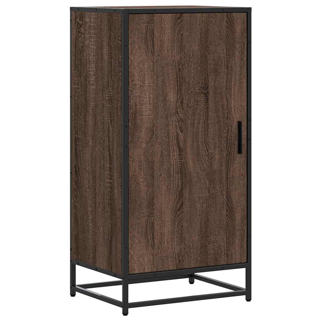 Schoenenrek 48x38x97,5 cm bewerkt hout bruin eikenkleurig is nu te koop bij PeponiXL, paradijselijk wonen!