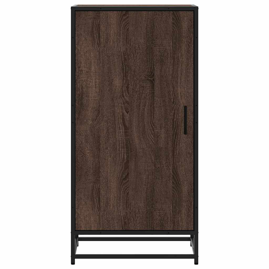 Schoenenrek 48x38x97,5 cm bewerkt hout bruin eikenkleurig is nu te koop bij PeponiXL, paradijselijk wonen!