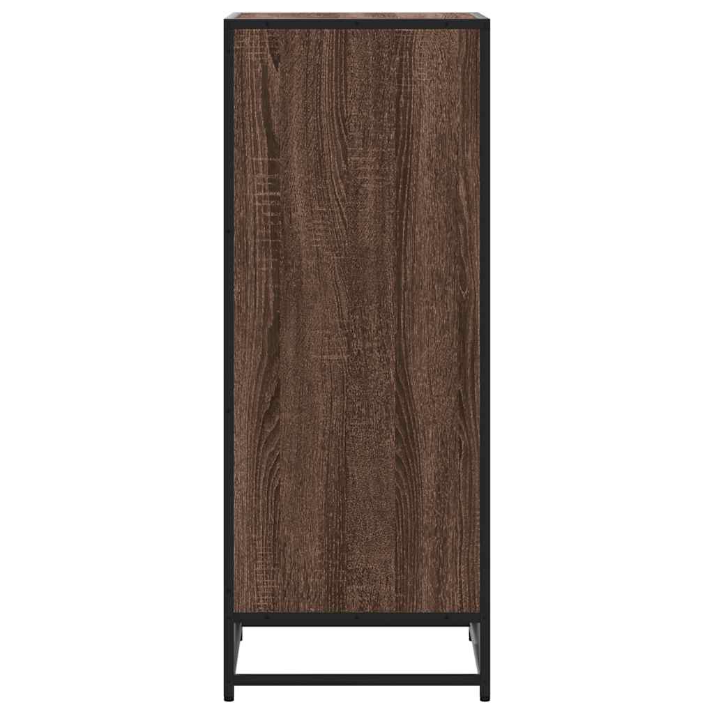Schoenenrek 48x38x97,5 cm bewerkt hout bruin eikenkleurig is nu te koop bij PeponiXL, paradijselijk wonen!