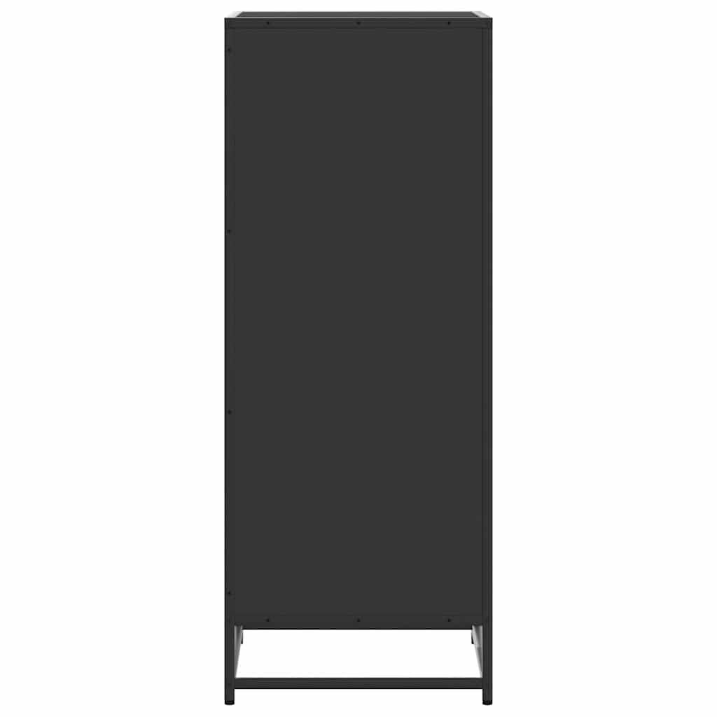 Schoenenrek 48x38x97,5 cm bewerkt hout zwart is nu te koop bij PeponiXL, paradijselijk wonen!