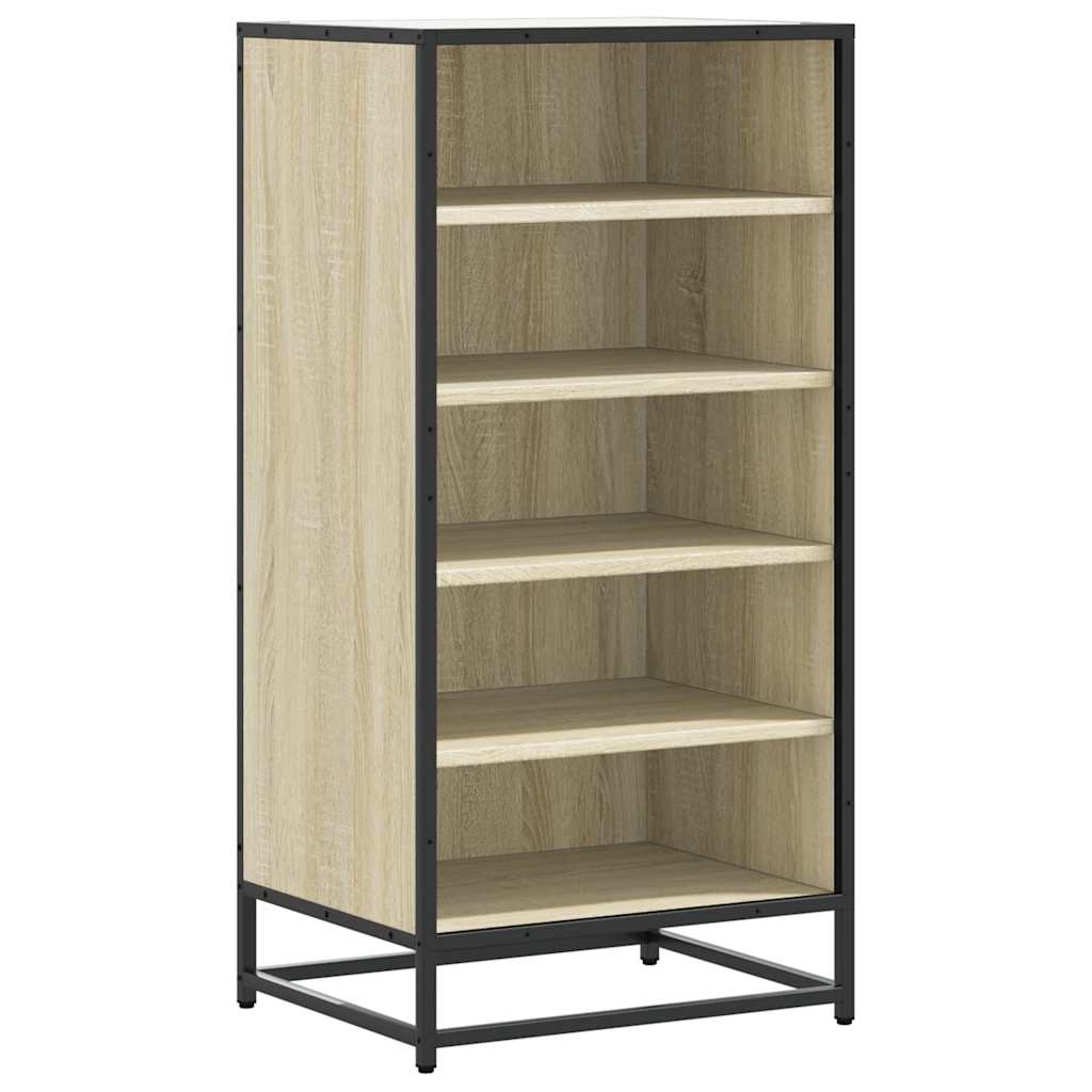Schoenenrek 48x38x97,5 cm bewerkt hout sonoma eikenkleurig is nu te koop bij PeponiXL, paradijselijk wonen!
