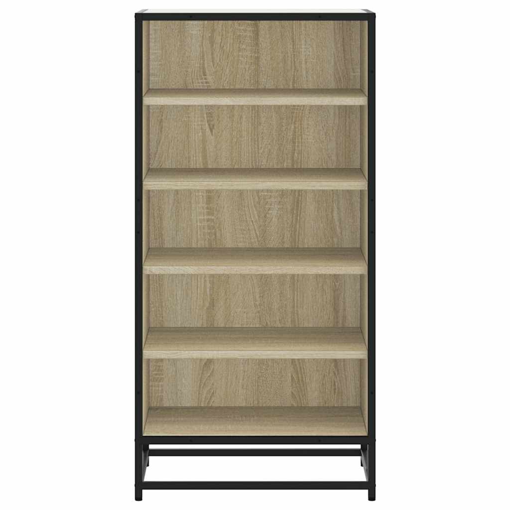 Schoenenrek 48x38x97,5 cm bewerkt hout sonoma eikenkleurig is nu te koop bij PeponiXL, paradijselijk wonen!