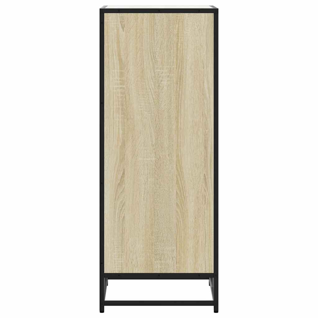 Schoenenrek 48x38x97,5 cm bewerkt hout sonoma eikenkleurig is nu te koop bij PeponiXL, paradijselijk wonen!