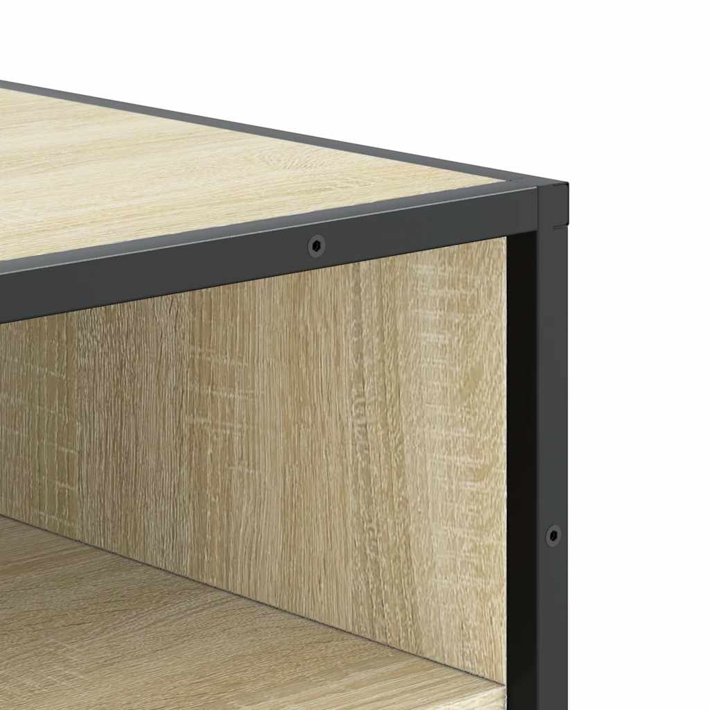 Schoenenrek 48x38x97,5 cm bewerkt hout sonoma eikenkleurig is nu te koop bij PeponiXL, paradijselijk wonen!
