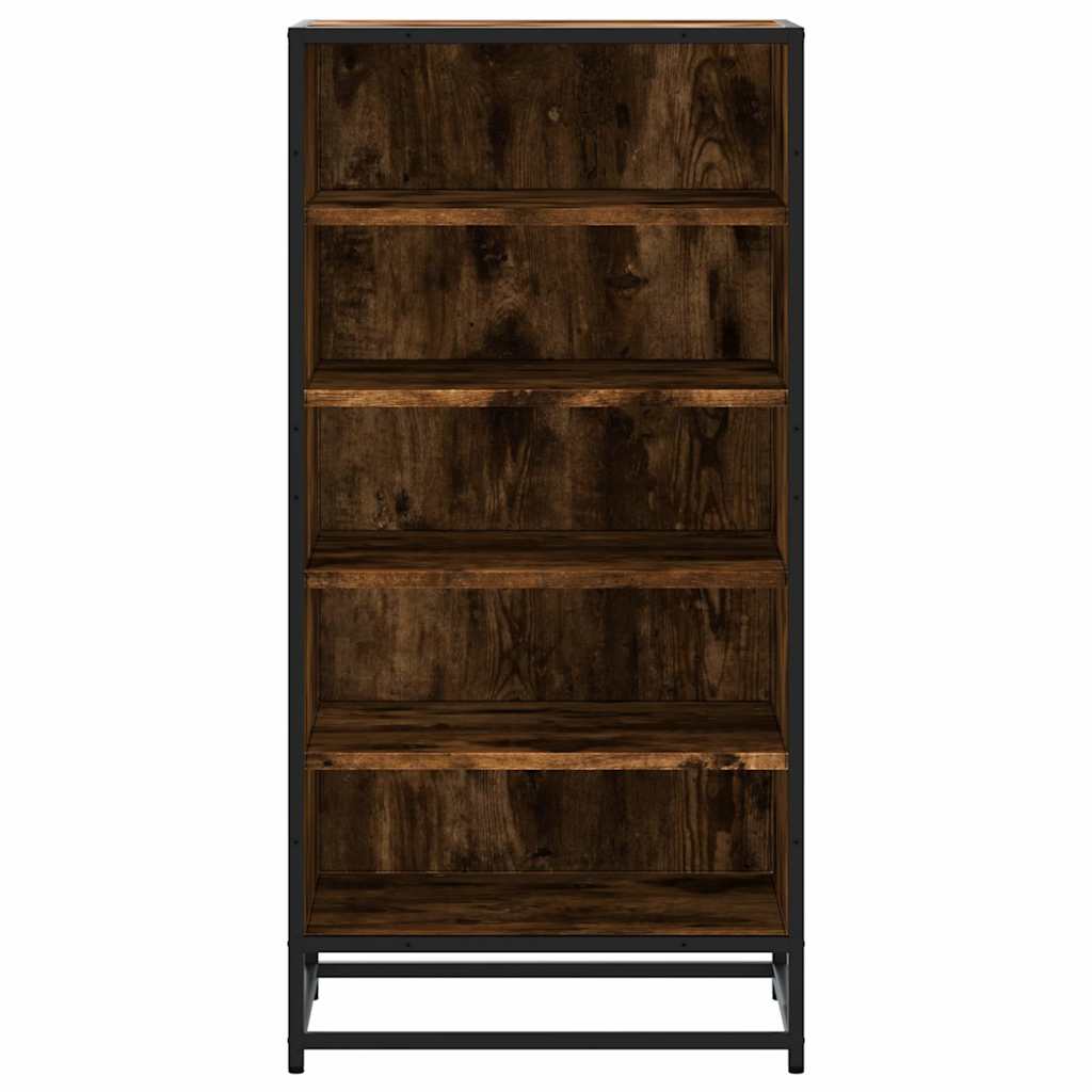 Schoenenrek 48x38x97,5 cm bewerkt hout gerookt eikenkleurig is nu te koop bij PeponiXL, paradijselijk wonen!