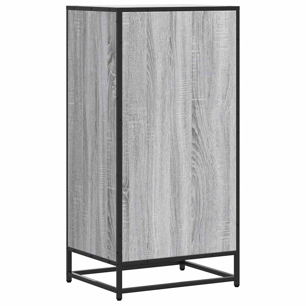 Schoenenrek 48x38x97,5 cm bewerkt hout grijs sonoma eikenkleur is nu te koop bij PeponiXL, paradijselijk wonen!