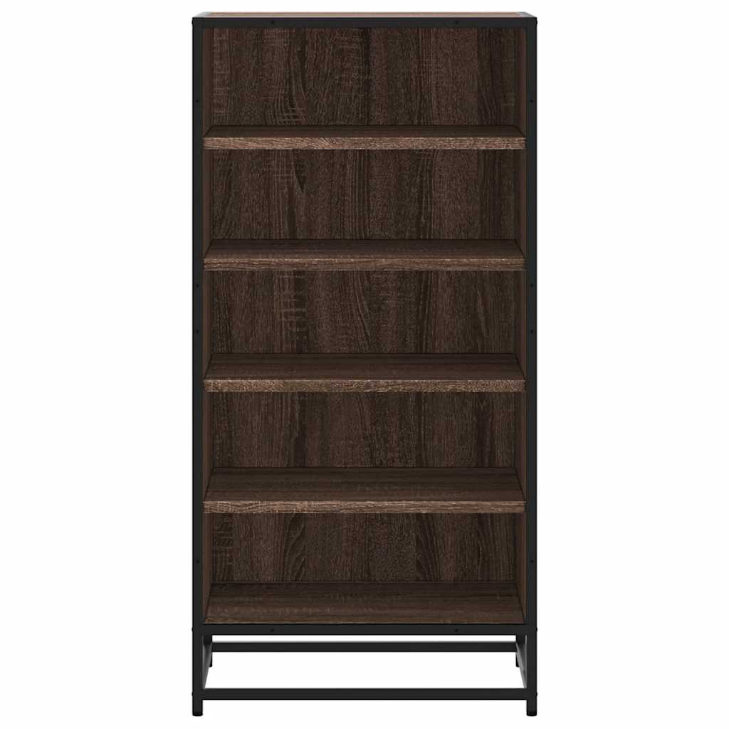 Schoenenrek 48x38x97,5 cm bewerkt hout bruin eikenkleurig is nu te koop bij PeponiXL, paradijselijk wonen!